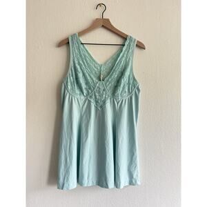 Soft Surroundings Women's Lace Pajama Top Intimates & Sleep‎ Blue Aqua Size M
